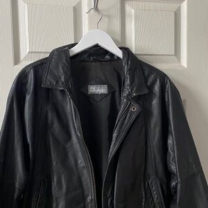 Classic Black Leather Jacket for Men